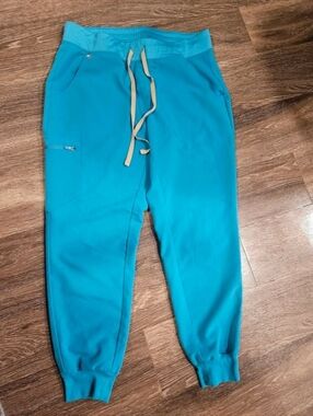 Figs Electric Light Blue Joggers Medium Petite